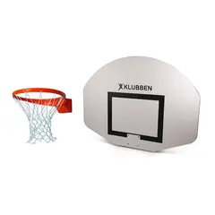 Basketballkurv med nett og plate Innebruk | Komplett sett med veggfeste