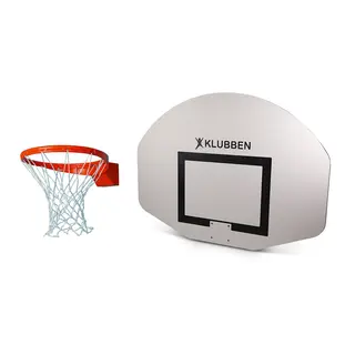 Basketballkurv med nett og plate Innebruk | Komplett sett med veggfeste