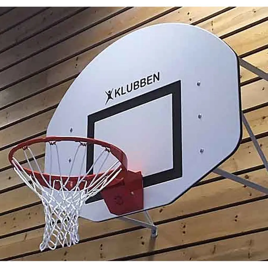 Basketballkurv med nett og plate Innebruk | Komplett sett med veggfeste 