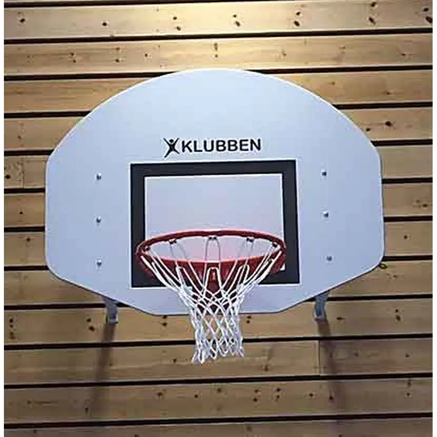 Basketballkurv med nett og plate Innebruk | Komplett sett med veggfeste 