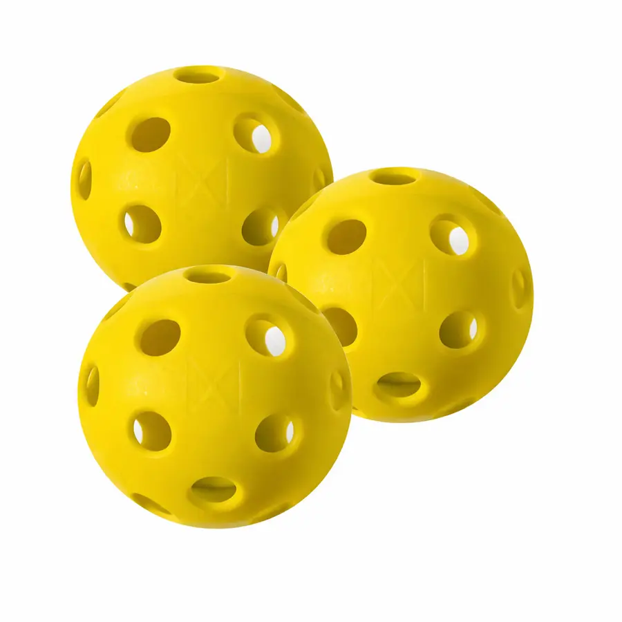 Pickleball X-26 Innendørs ball gul 100 stk. | Trening og match 